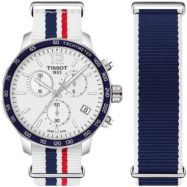 Часы Tissot Quickster Nato Chronograph T095.417.17.037.09